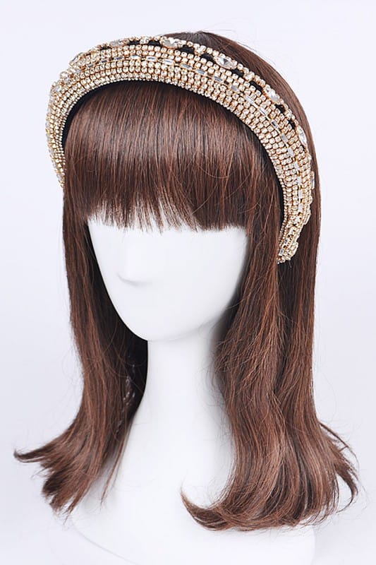 Artini Accessories Iconic Mix Rhinestone Puffy Statement Headband