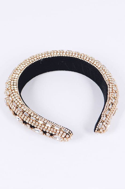 Artini Accessories Iconic Mix Rhinestone Puffy Statement Headband