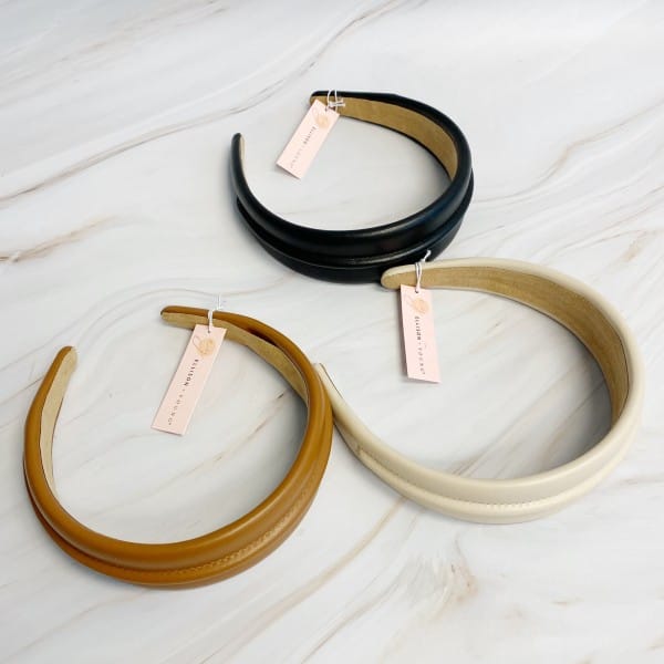 Ellison and Young Classy Vegan Leather Headband
