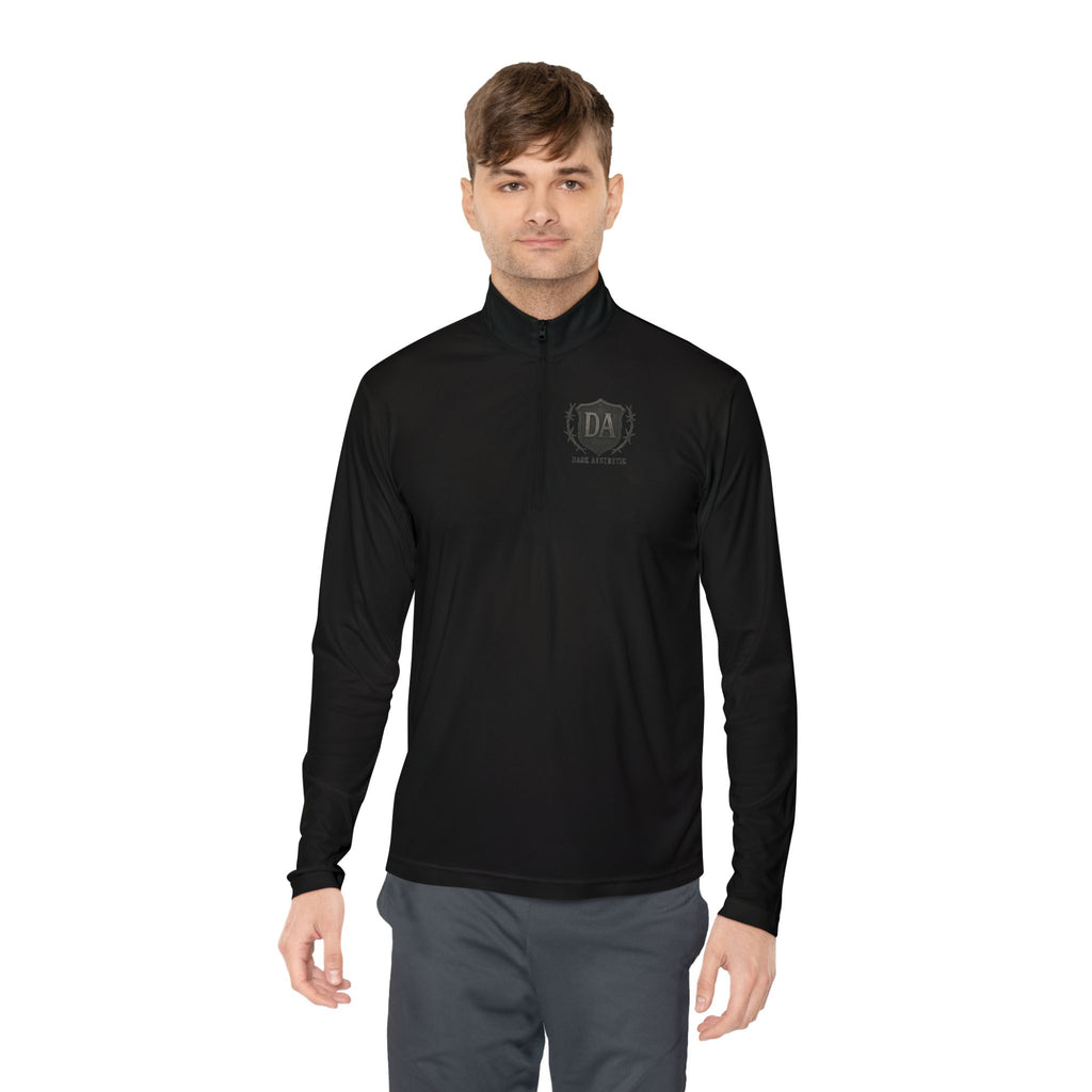 Unisex  Dark Aesthetic Quarter Zip – Alternative Fashion Pullover for Everyday Wear