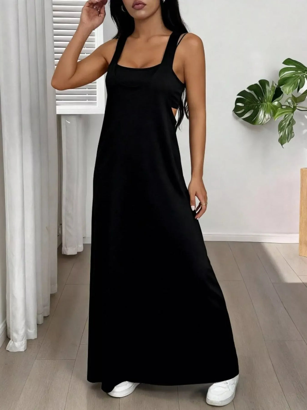Trendsi Scoop Neck Cami and Maxi Dress Set