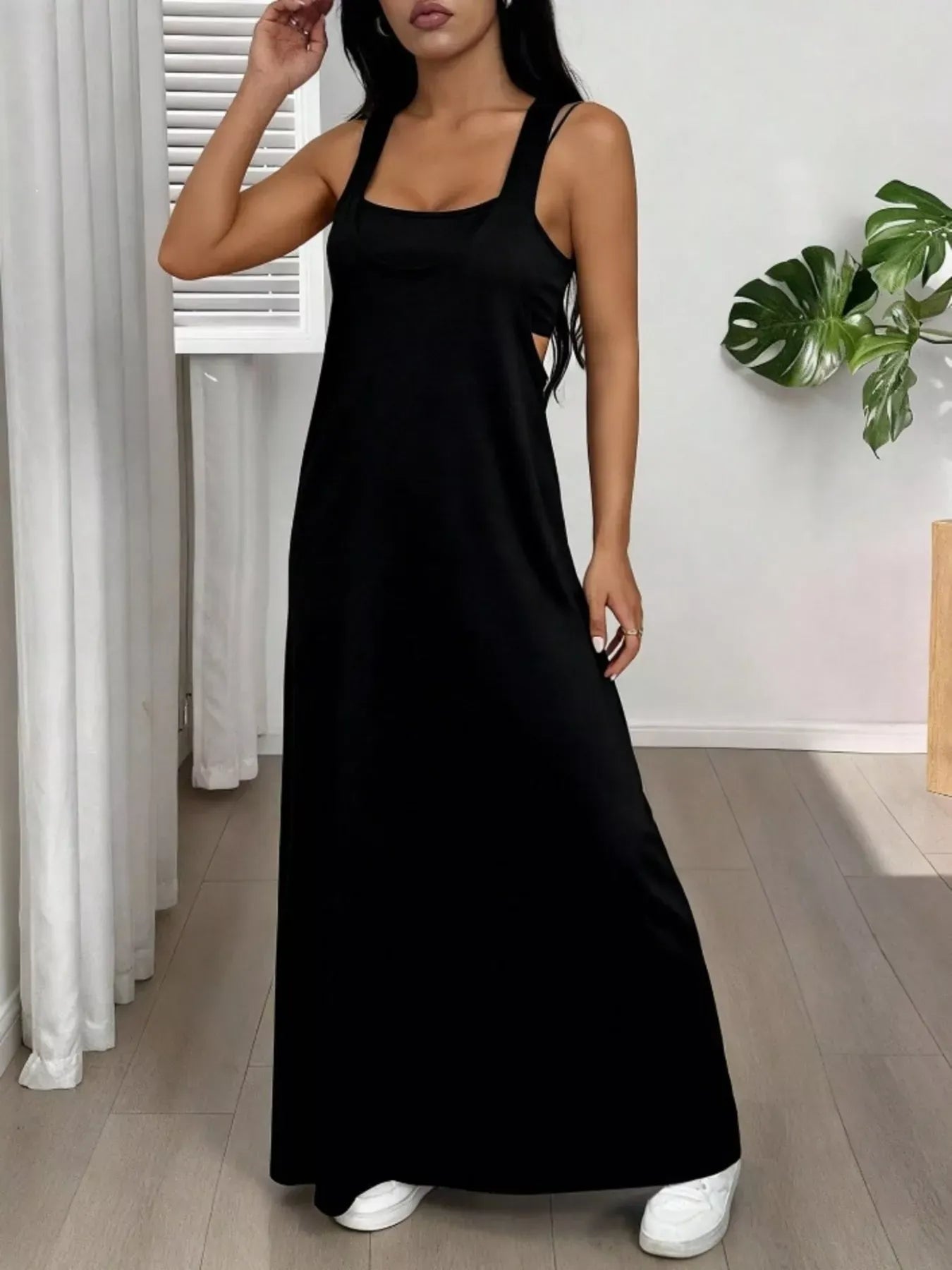 Trendsi Scoop Neck Cami and Maxi Dress Set