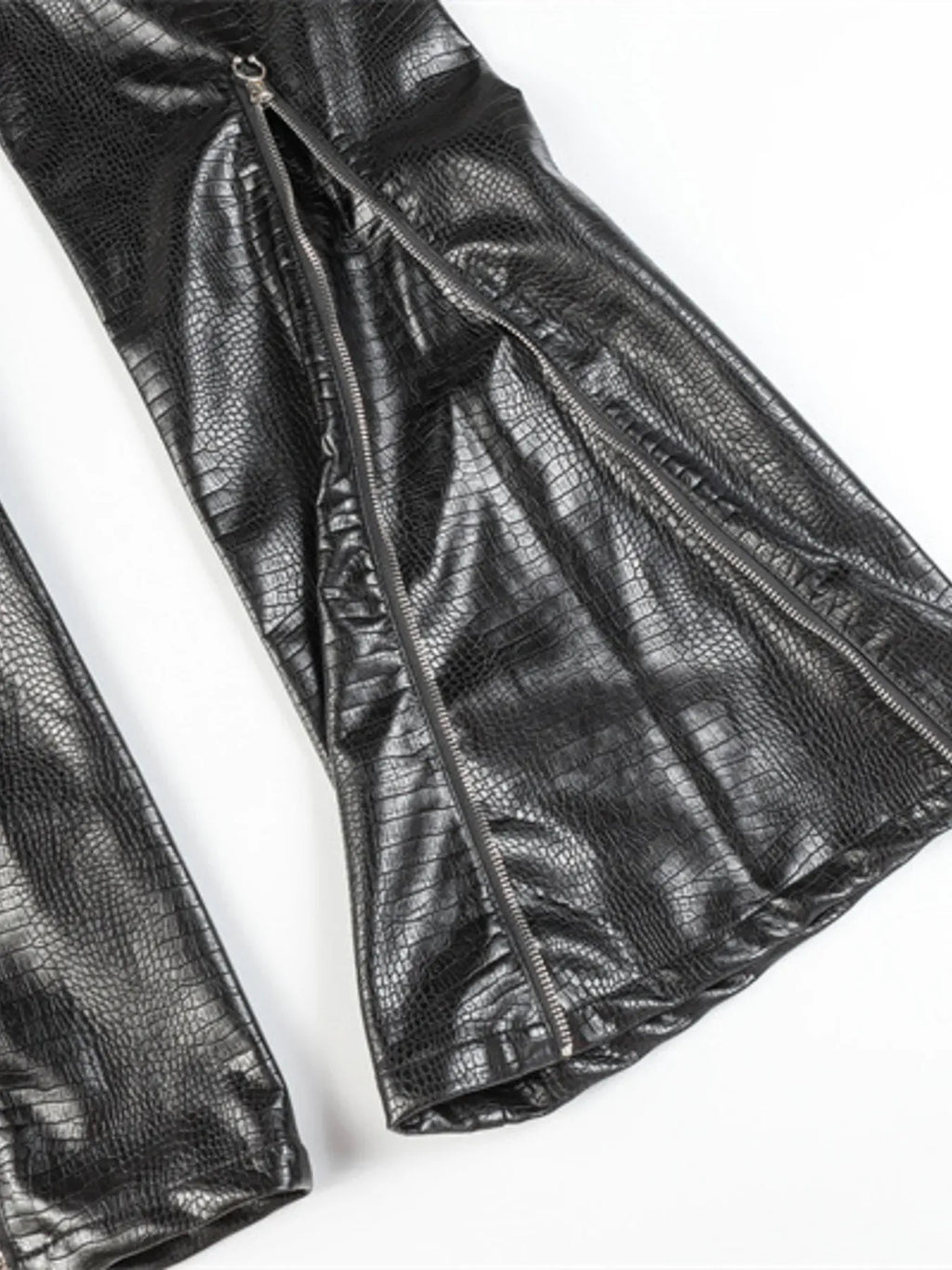 Trendsi Men's Leather Loose Fit Pants
