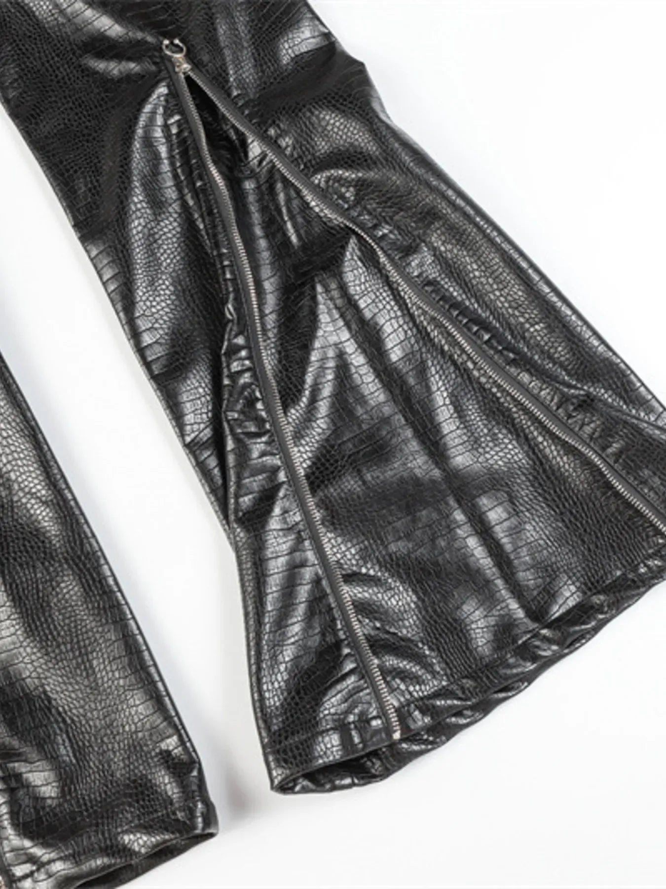 Trendsi Men's Leather Loose Fit Pants
