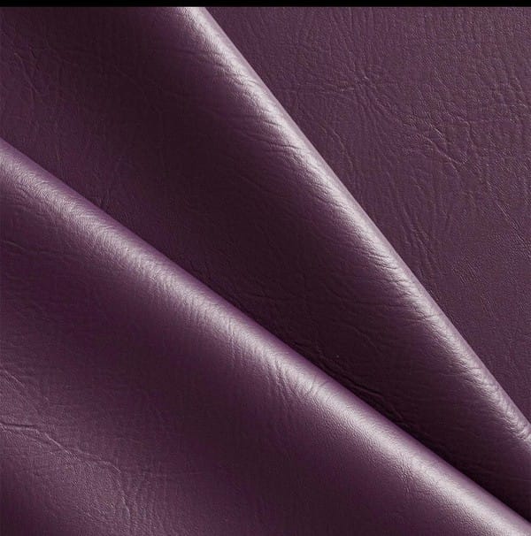 BYRKA Eggplant / 1XL Faux Leather Maxi Wrap Skirt