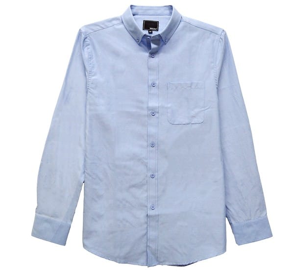 WEIV BLUE / 2XL Essential Men's Casual Long Sleeve Shirts