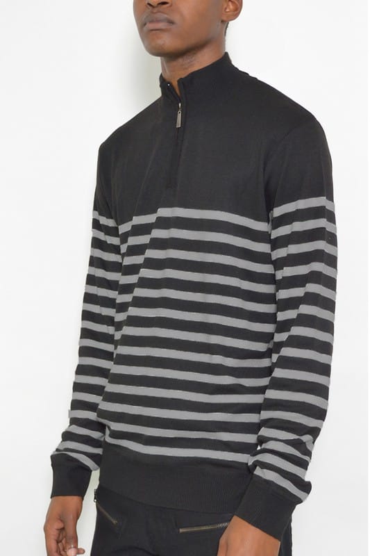WEIV QUARTER ZIPPER PULLOVER SWEATER