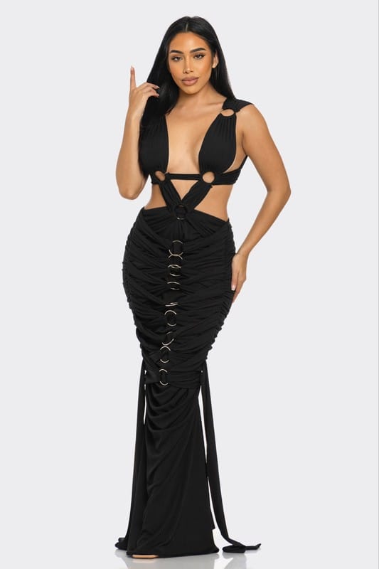 Athina Sahara Mystique Pleated Gown