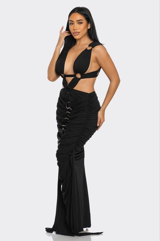 Athina Sahara Mystique Pleated Gown
