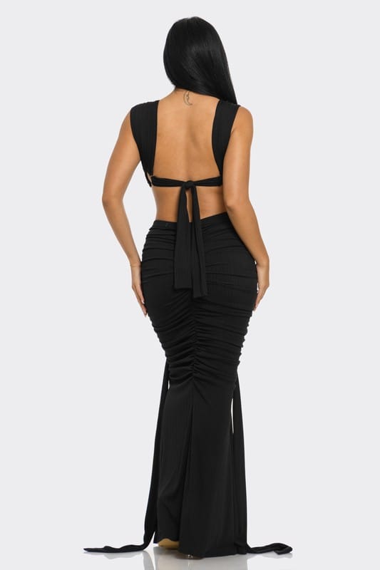 Athina Sahara Mystique Pleated Gown