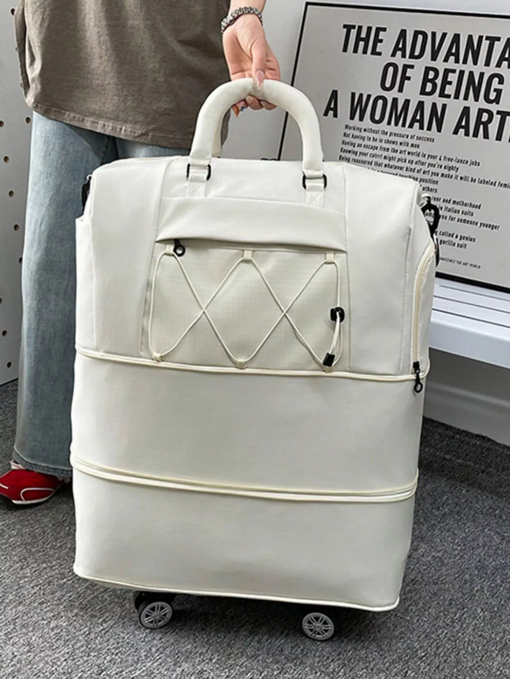 Trendsi Expandable Rolling Duffel Bag