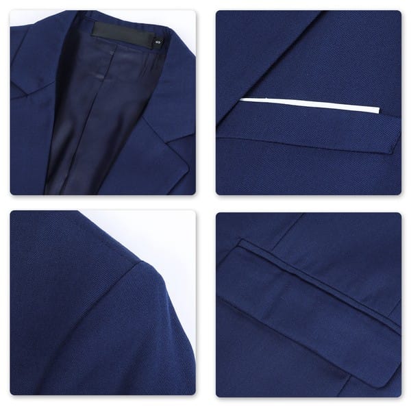 Cloud Style Mens Business Blazer 1Btn Slim Fit Daily Wear