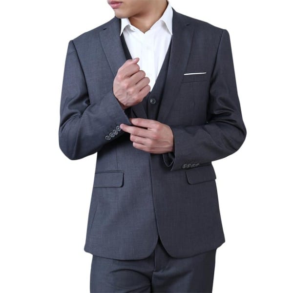 Cloud Style Mens Business Blazer 1Btn Slim Fit Daily Wear