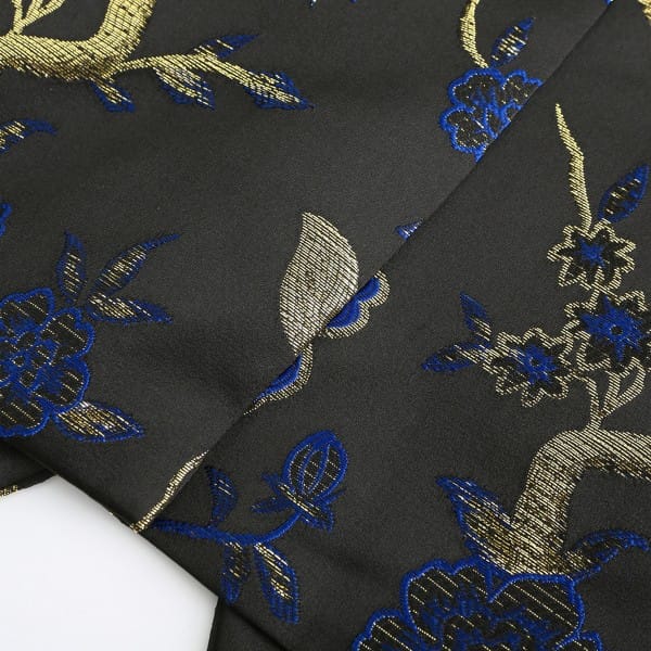 Cloud Style Mens One Button Notched Lapel Embroidered Blazer