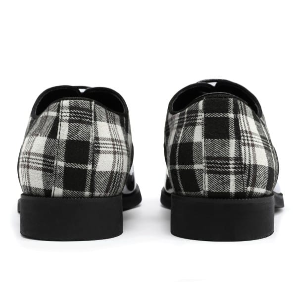 Cloud Style Mens Plaid Pointed Toe Patchwork Oxfords Shoes