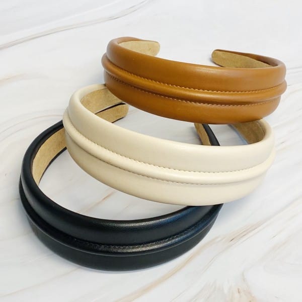 Ellison and Young Classy Vegan Leather Headband