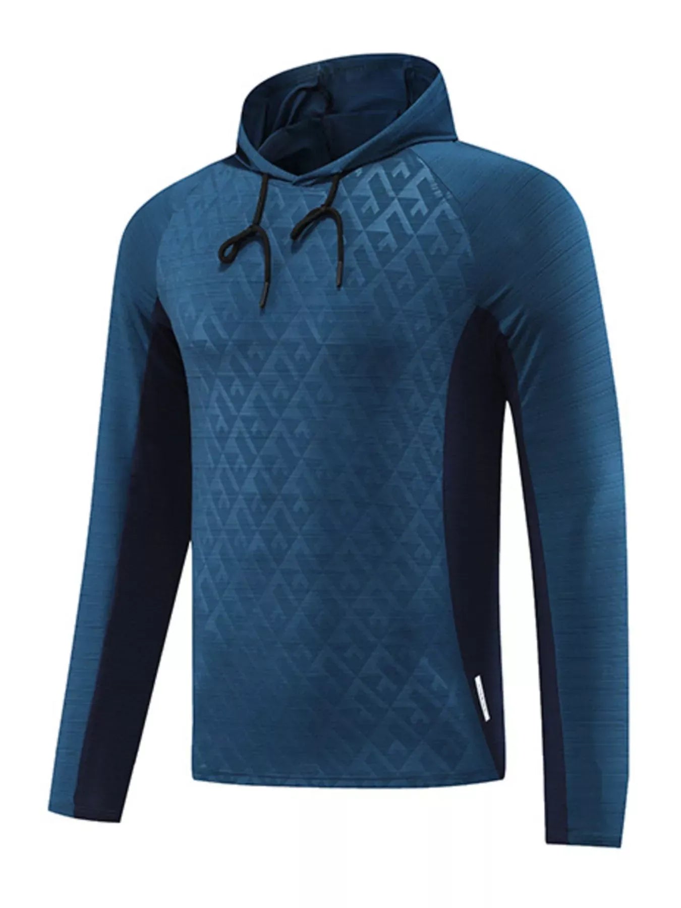 Trendsi Ink Blue / M Men's Plus Size Raglan Sleeve Athletic Fit Hoodie
