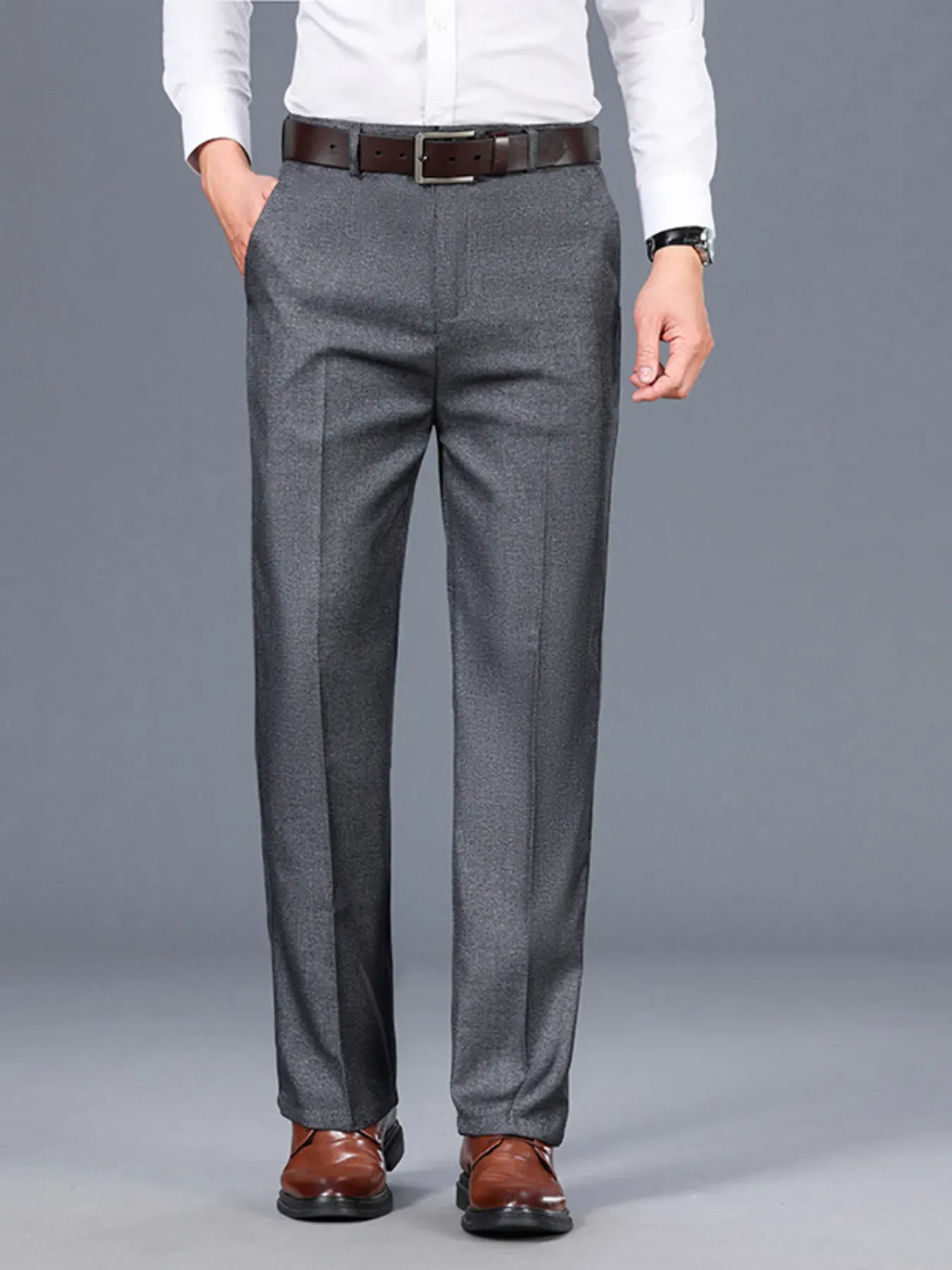 Trendsi Medium Gray / 29 Men's Loose Fit Pants