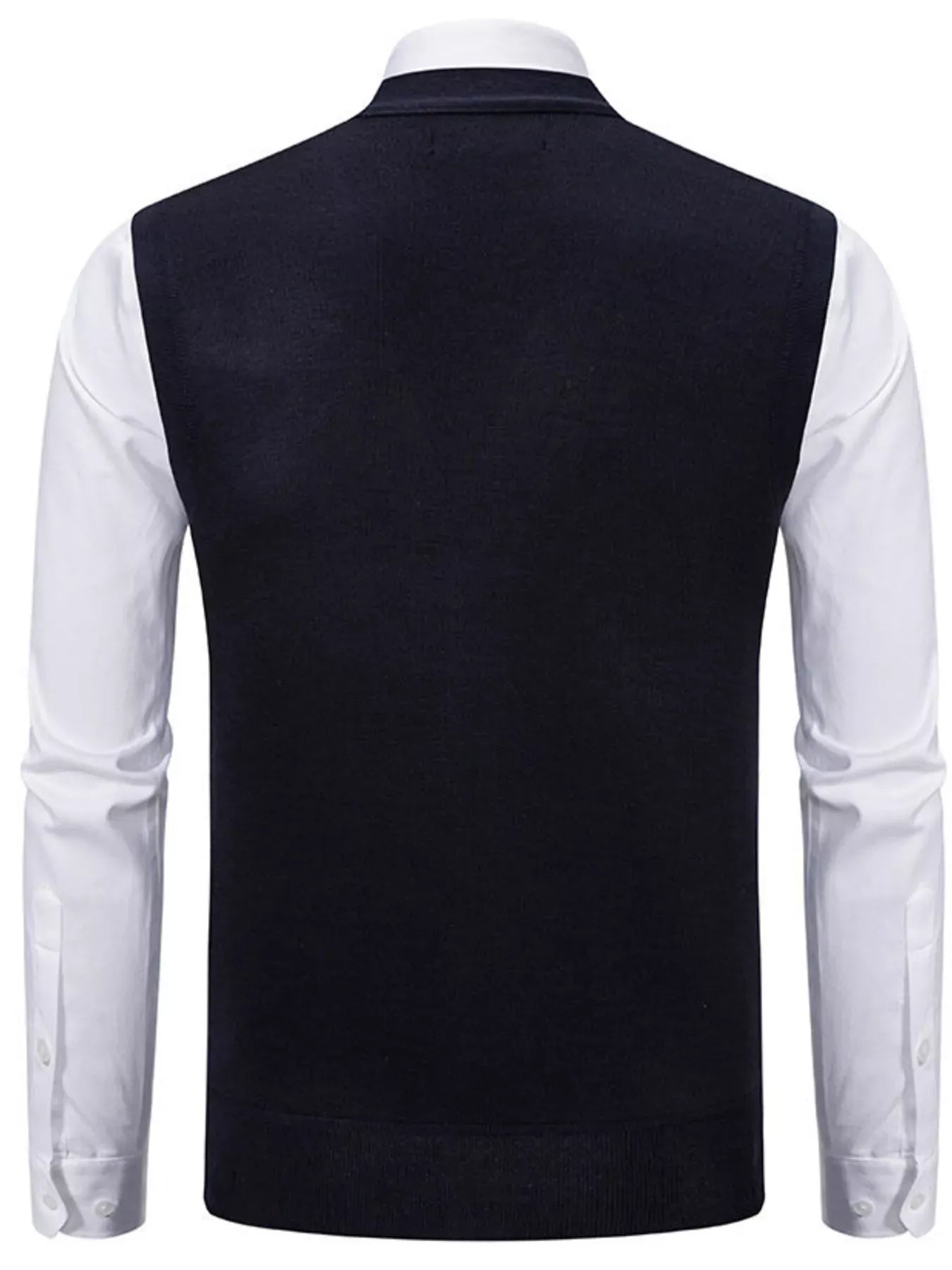 Trendsi Men's Plus Size Button-Down Sweater Vest