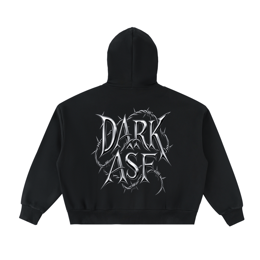 ODMPOD Fleeced Full-Zip Boxy Hoodie