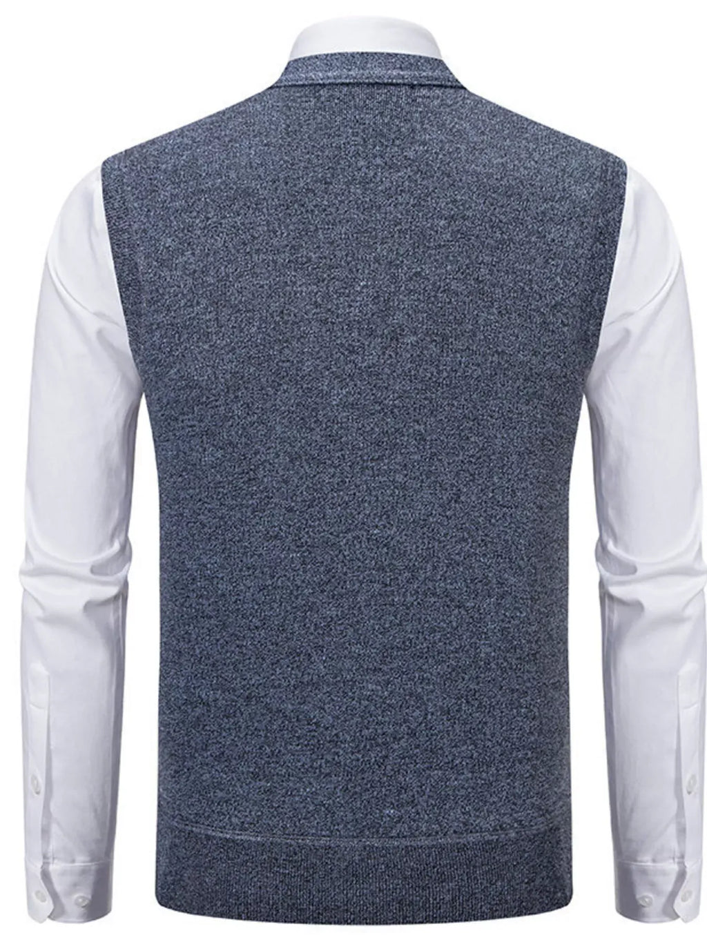 Trendsi Men's Plus Size Button-Down Sweater Vest