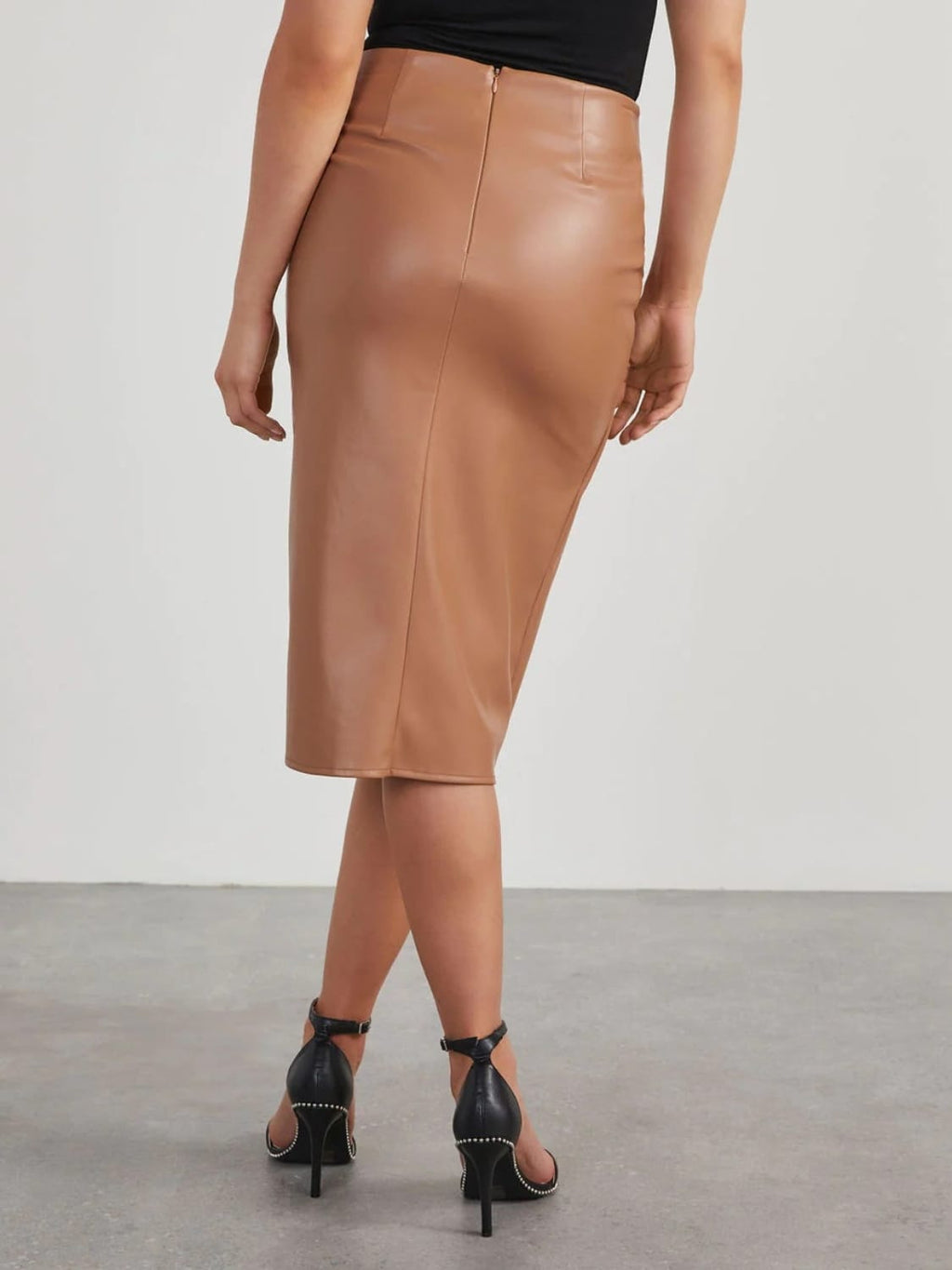 Trendsi Twist Detail High Waist Skirt