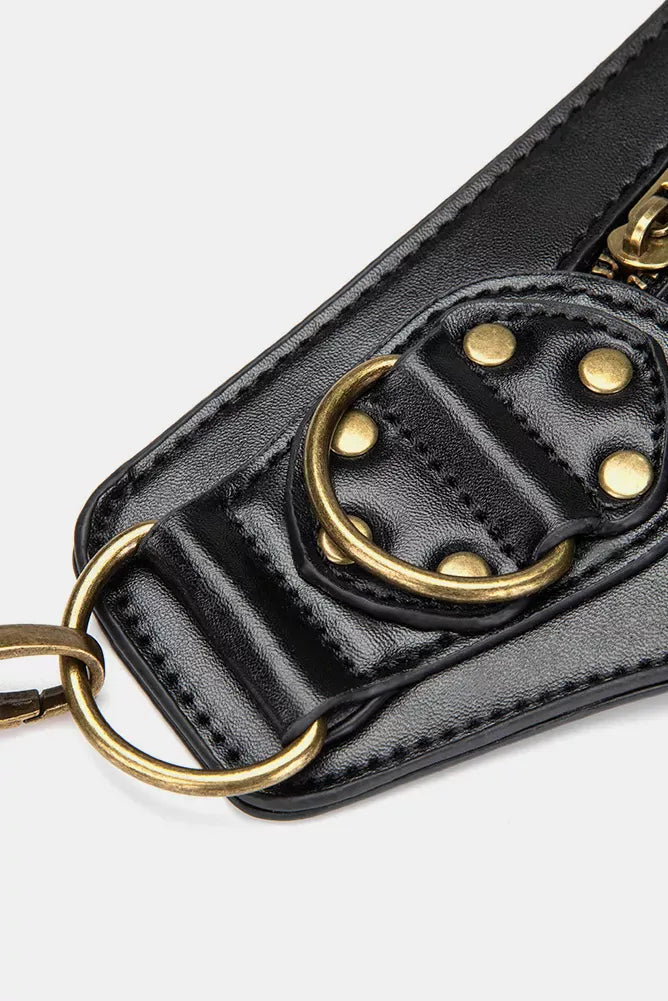 Trendsi bag Black / ONESIZE Steampunk Rivet Decor Multipurpose Crossbody Bag