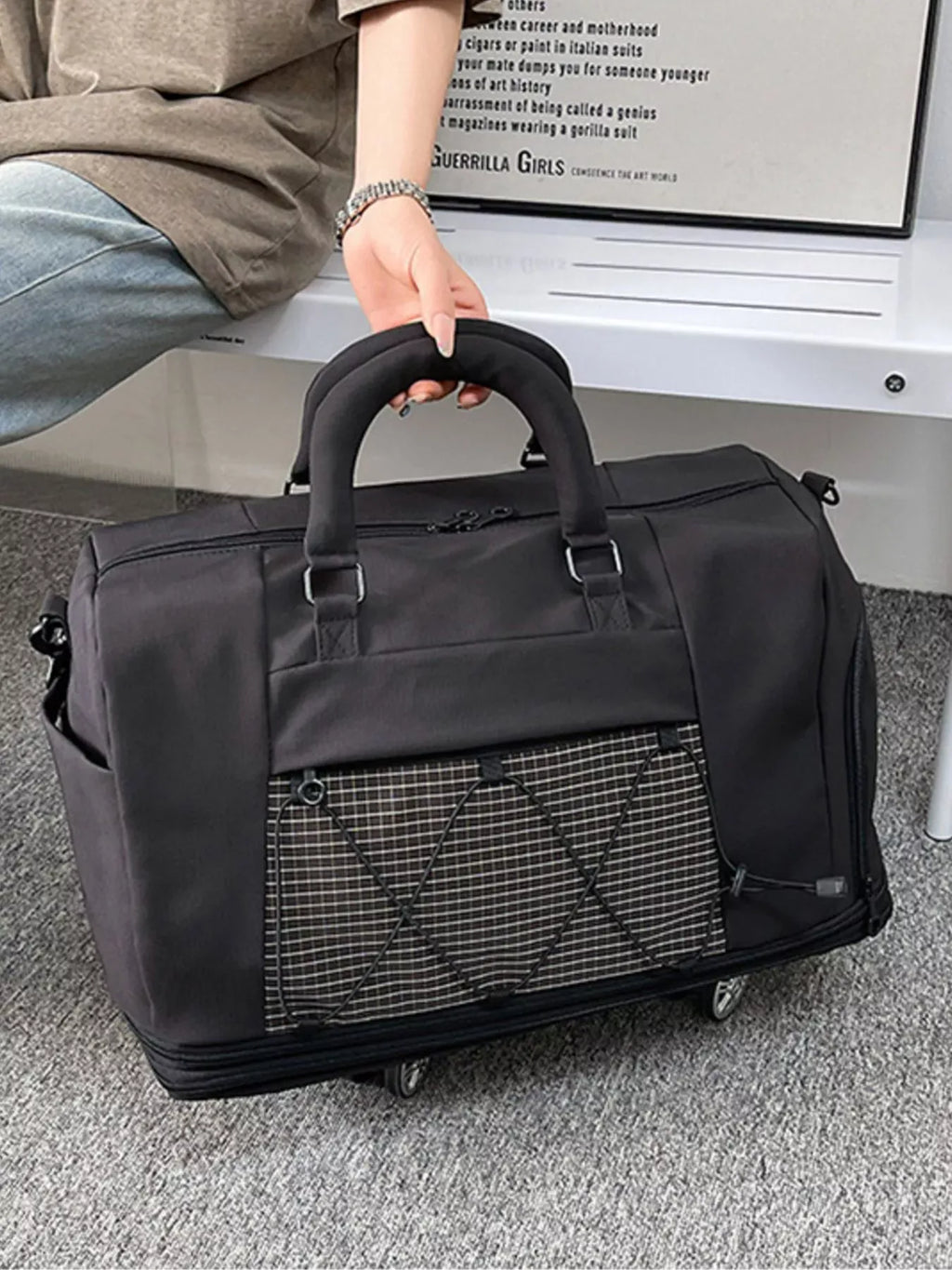 Trendsi Expandable Rolling Duffel Bag