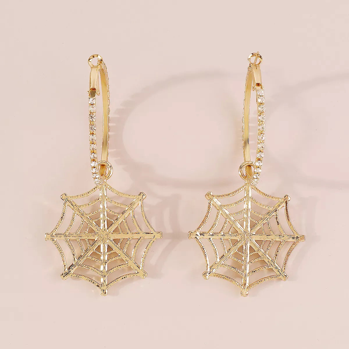 Trendsi Spider Web Dangle Hoop Earrings