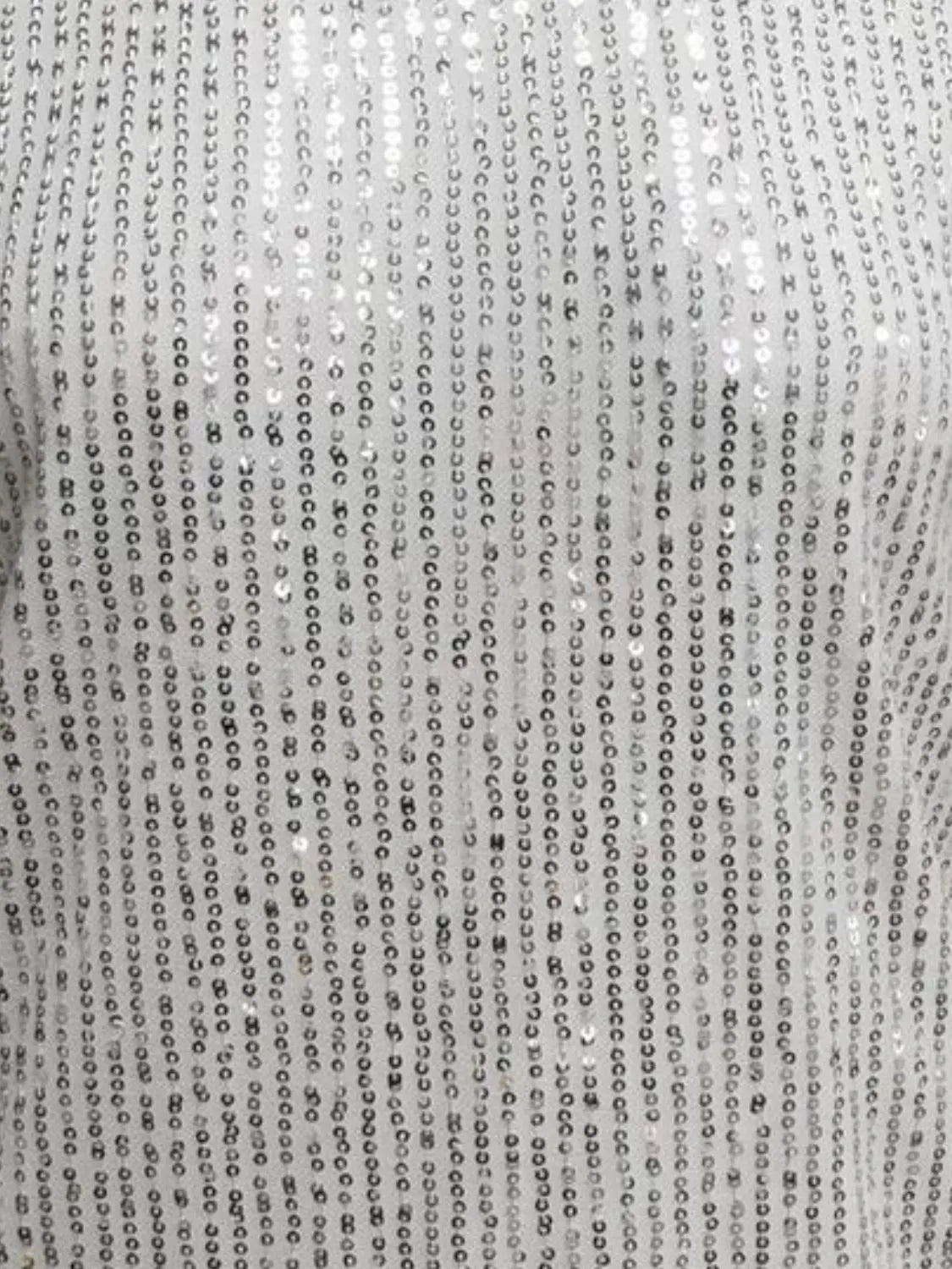 Trendsi Blouse V-Neck Sequin Cap Sleeve Top