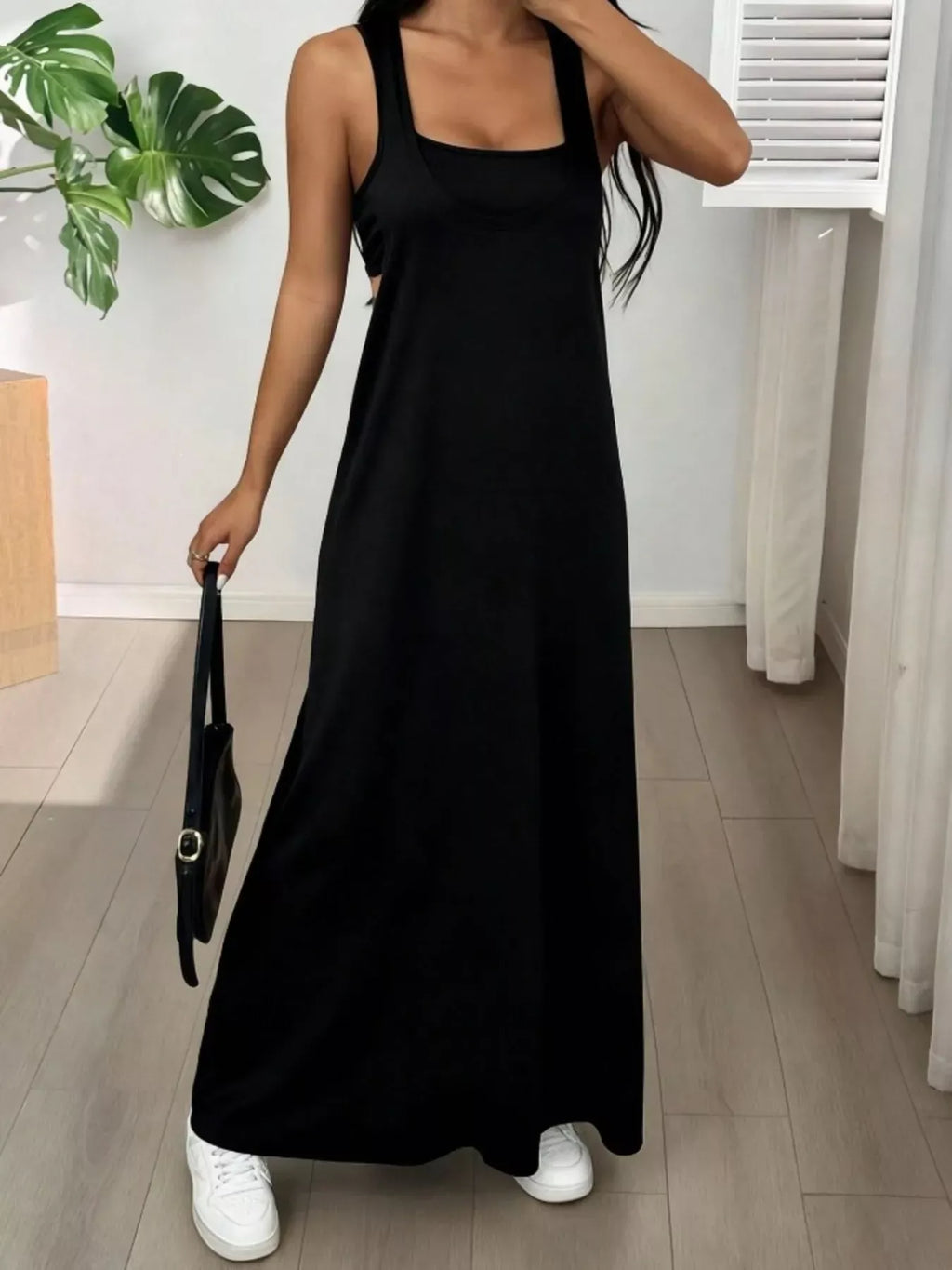 Trendsi Scoop Neck Cami and Maxi Dress Set