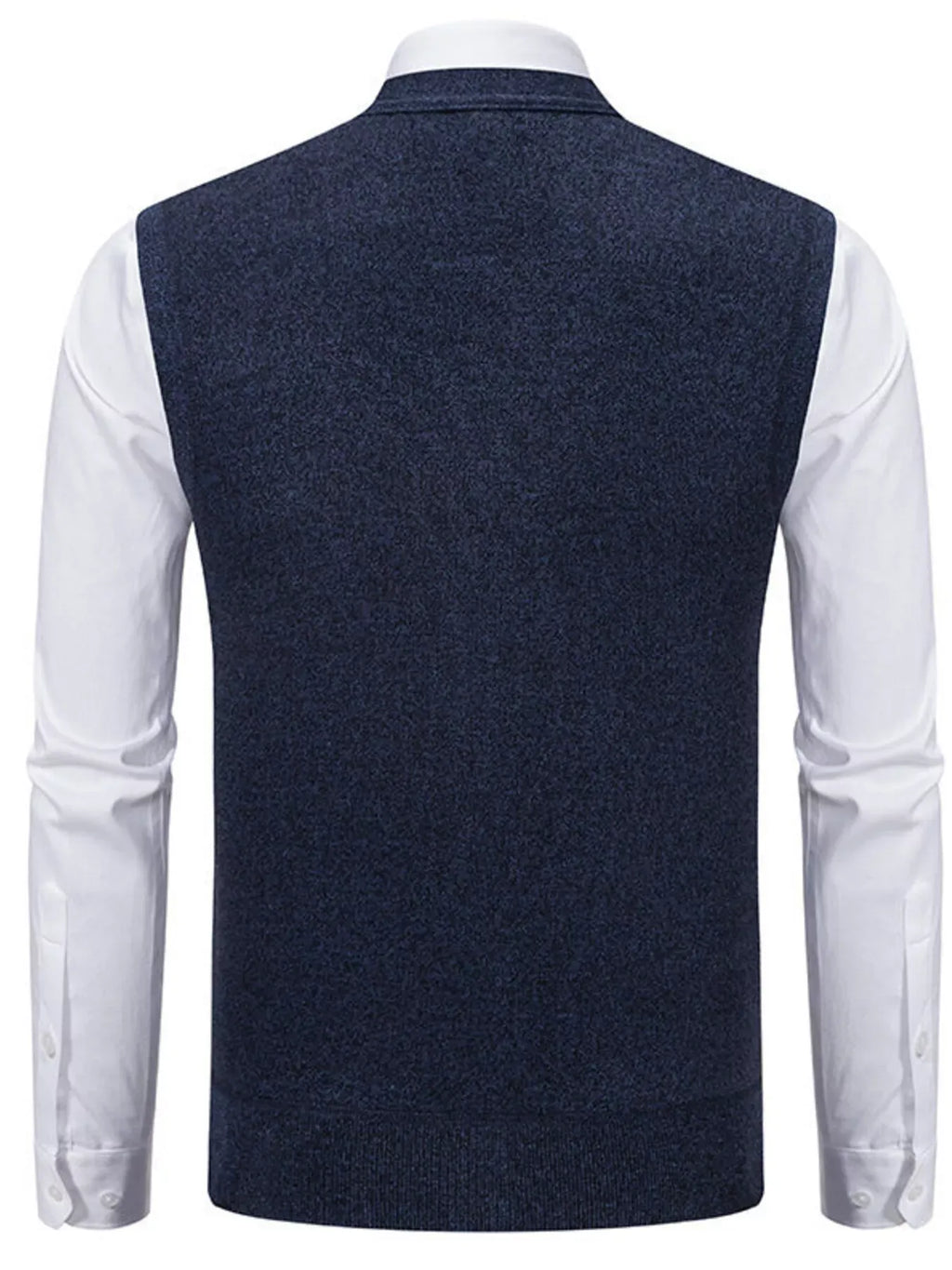 Trendsi Men's Plus Size Button-Down Sweater Vest