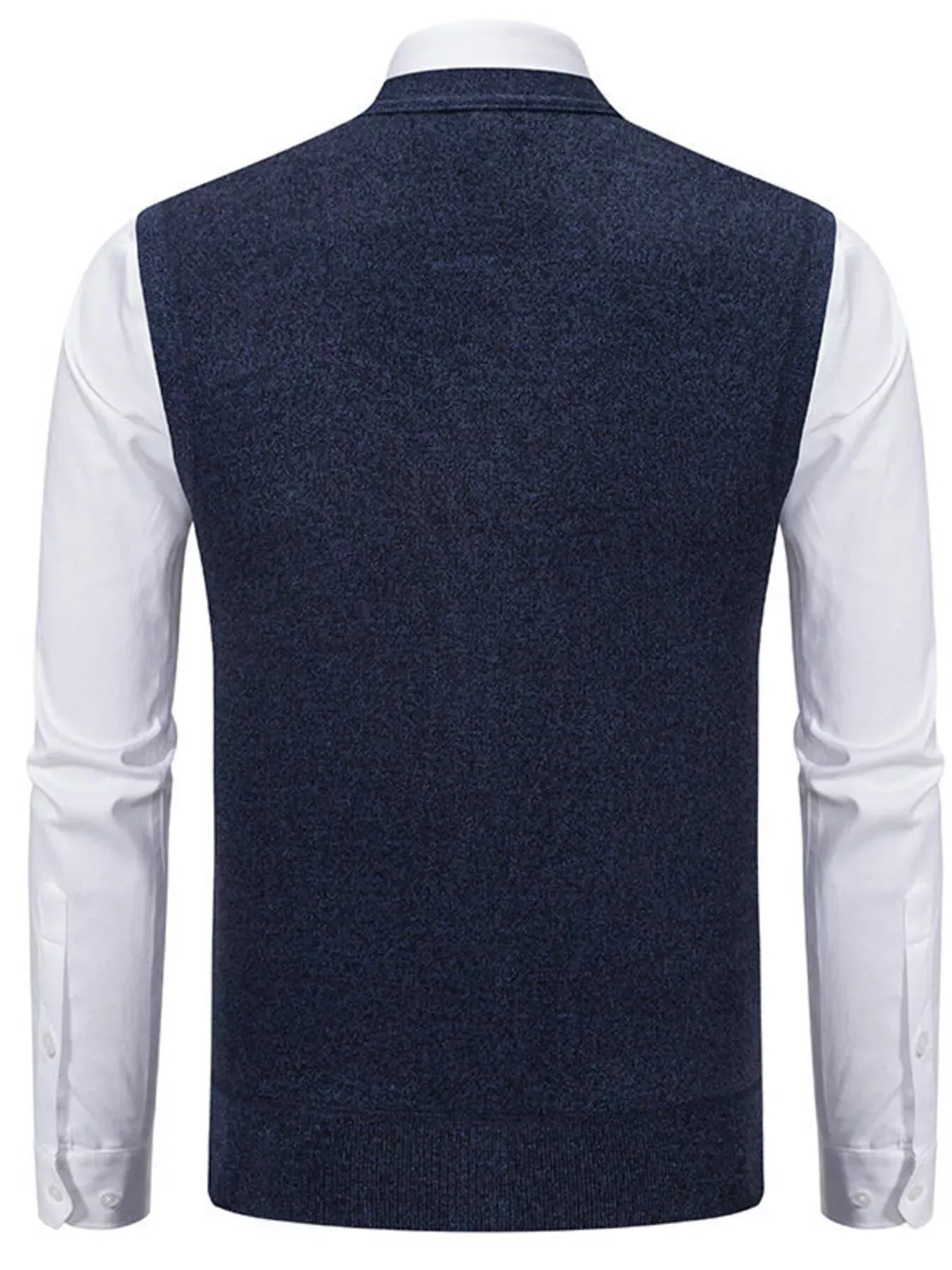 Trendsi Men's Plus Size Button-Down Sweater Vest
