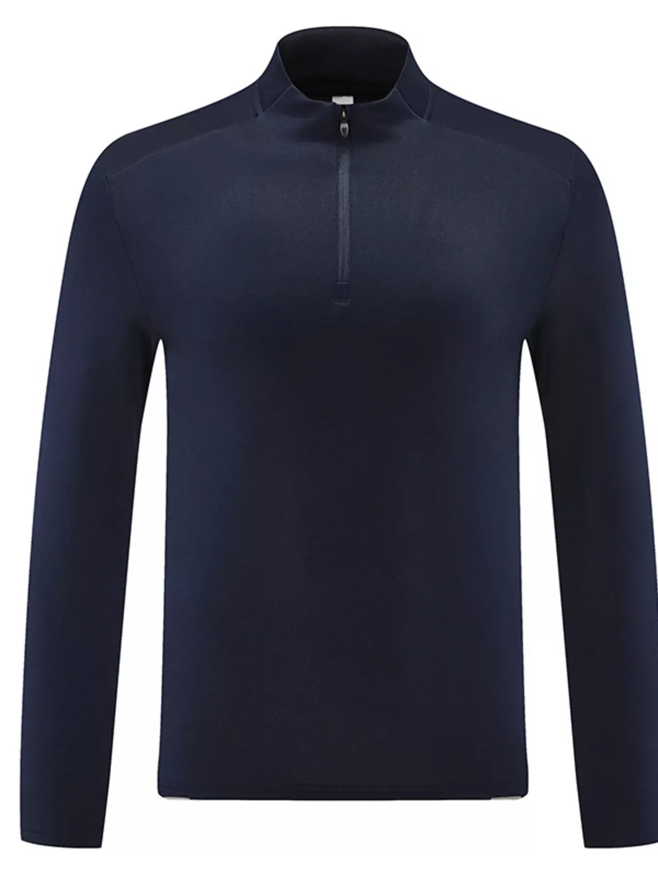 Trendsi Dark Navy / M Men's Plus Size Long Sleeve Quick-Dry T-Shirt