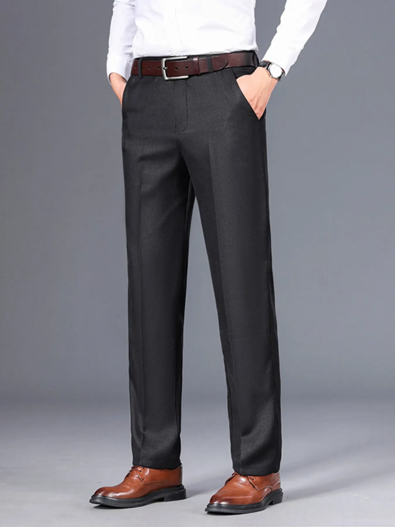 Trendsi Black / 29 Men's Loose Fit Pants