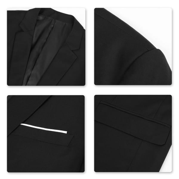 Cloud Style Mens Business Blazer 1Btn Slim Fit Daily Wear