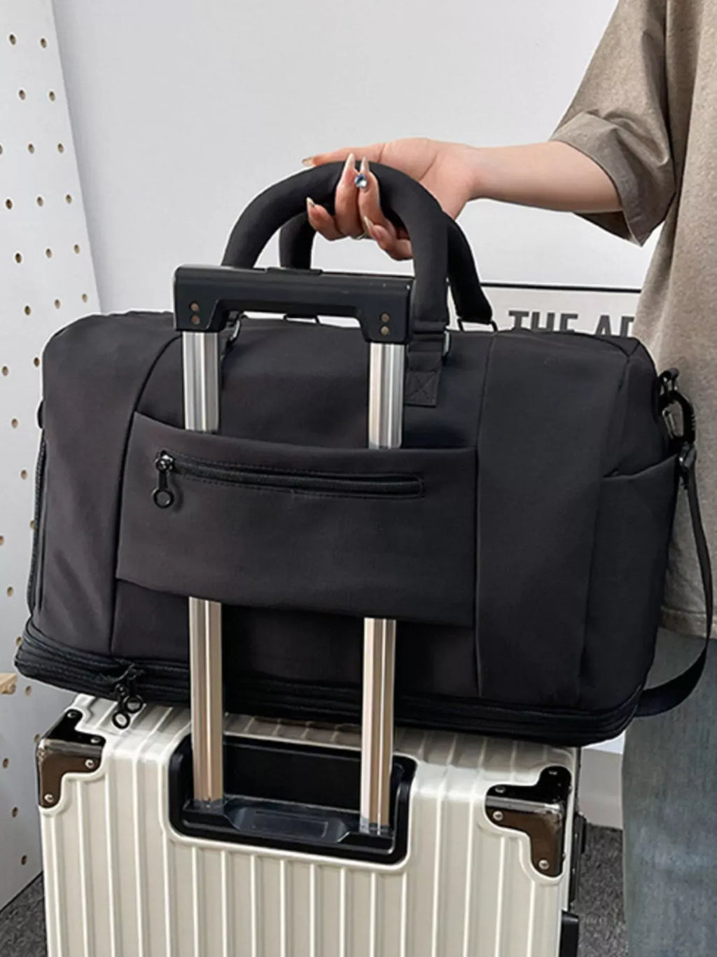 Trendsi Expandable Rolling Duffel Bag