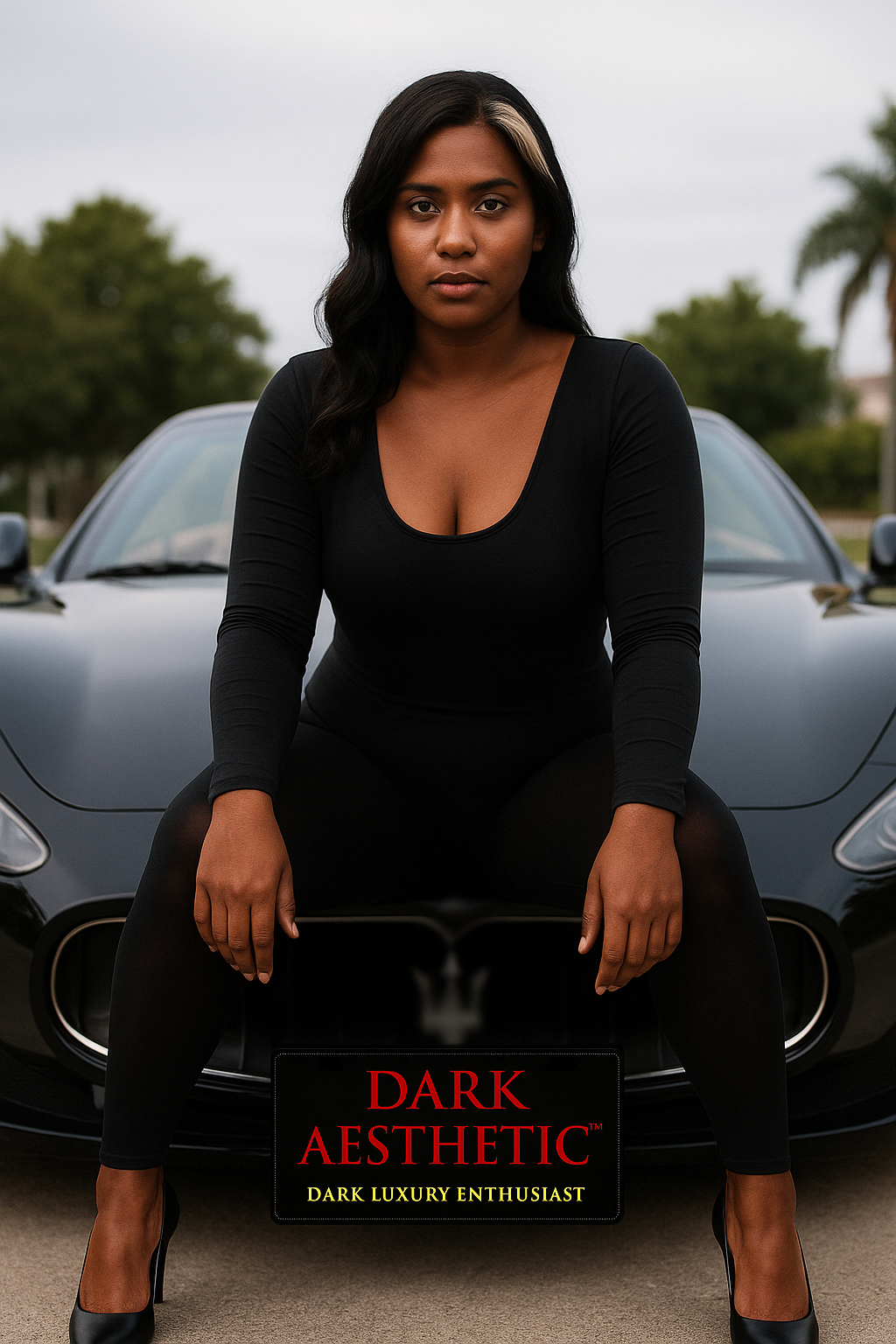 DARK AESTHETIC™ Vanity Plate – Dark Luxury Enthusiast Edition