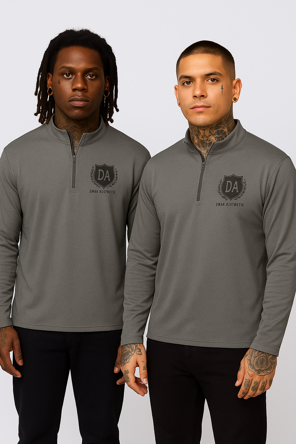 Unisex  Dark Aesthetic Quarter Zip – Alternative Fashion Pullover for Everyday Wear