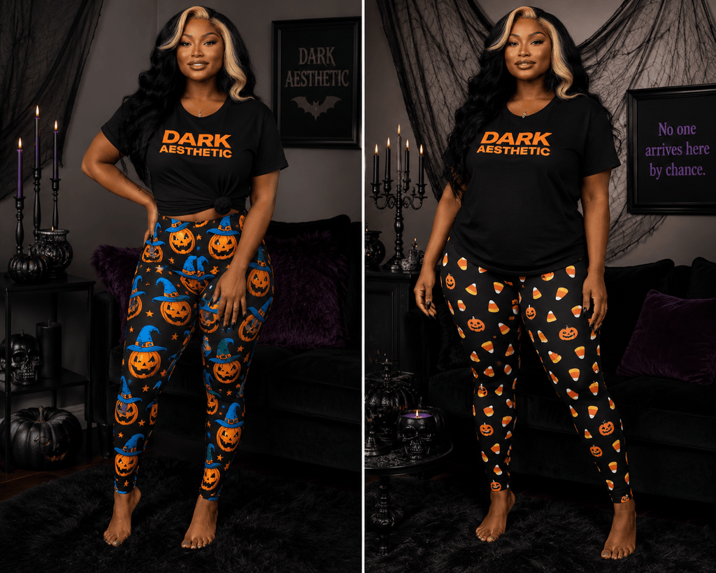 Dark Aesthetic  2 piece 🎃 Dark Aesthetic® Halloween Lounge Set