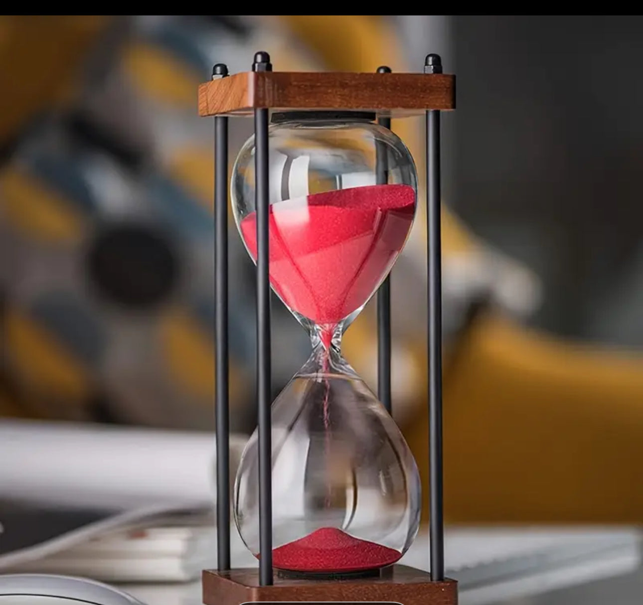 Modern Gothic Hourglass — Dark Aesthetic Home Collection