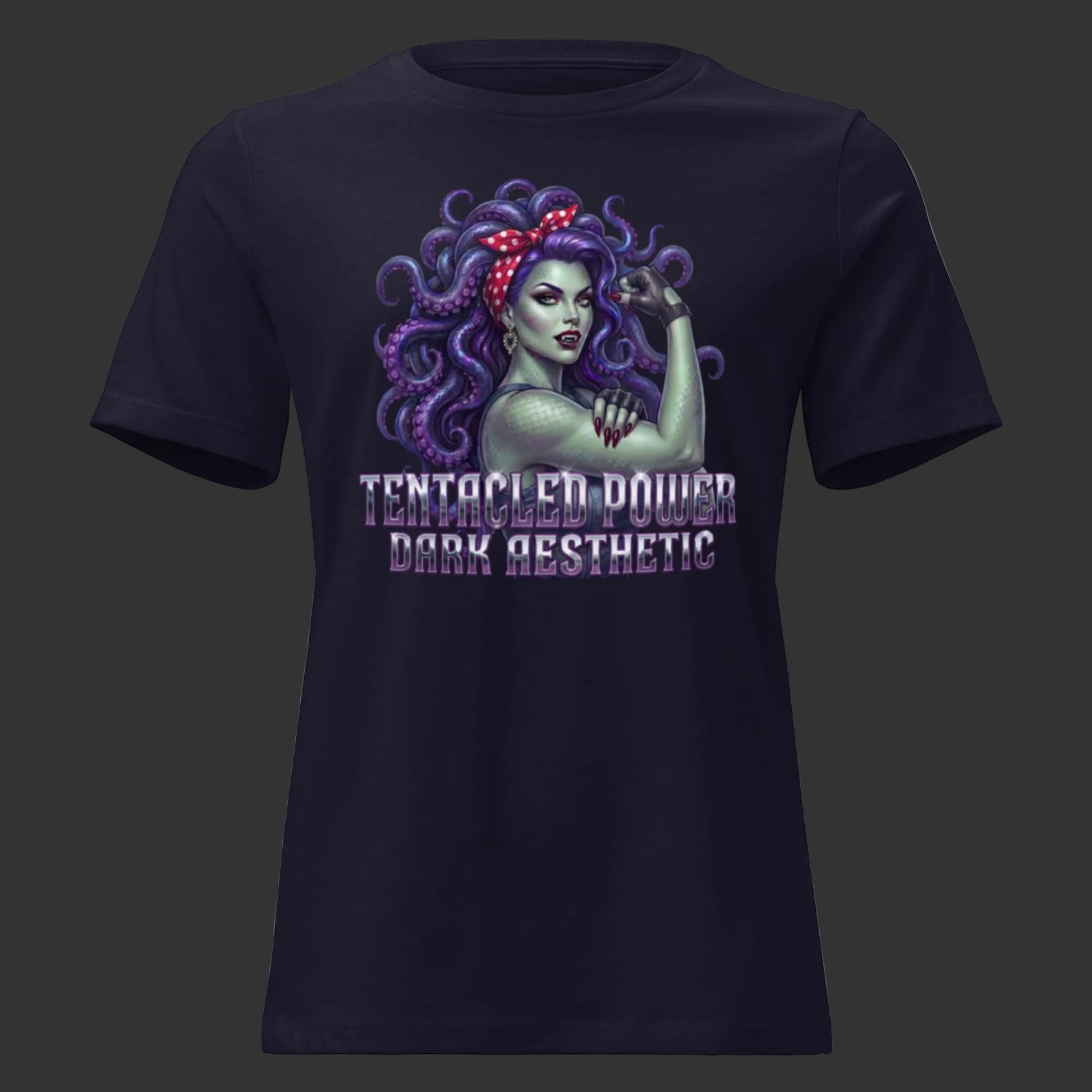 Dark Aesthetic  T-SHIRT S Dark Aesthetic Tentacled Power Women's Relaxed T-Shirt