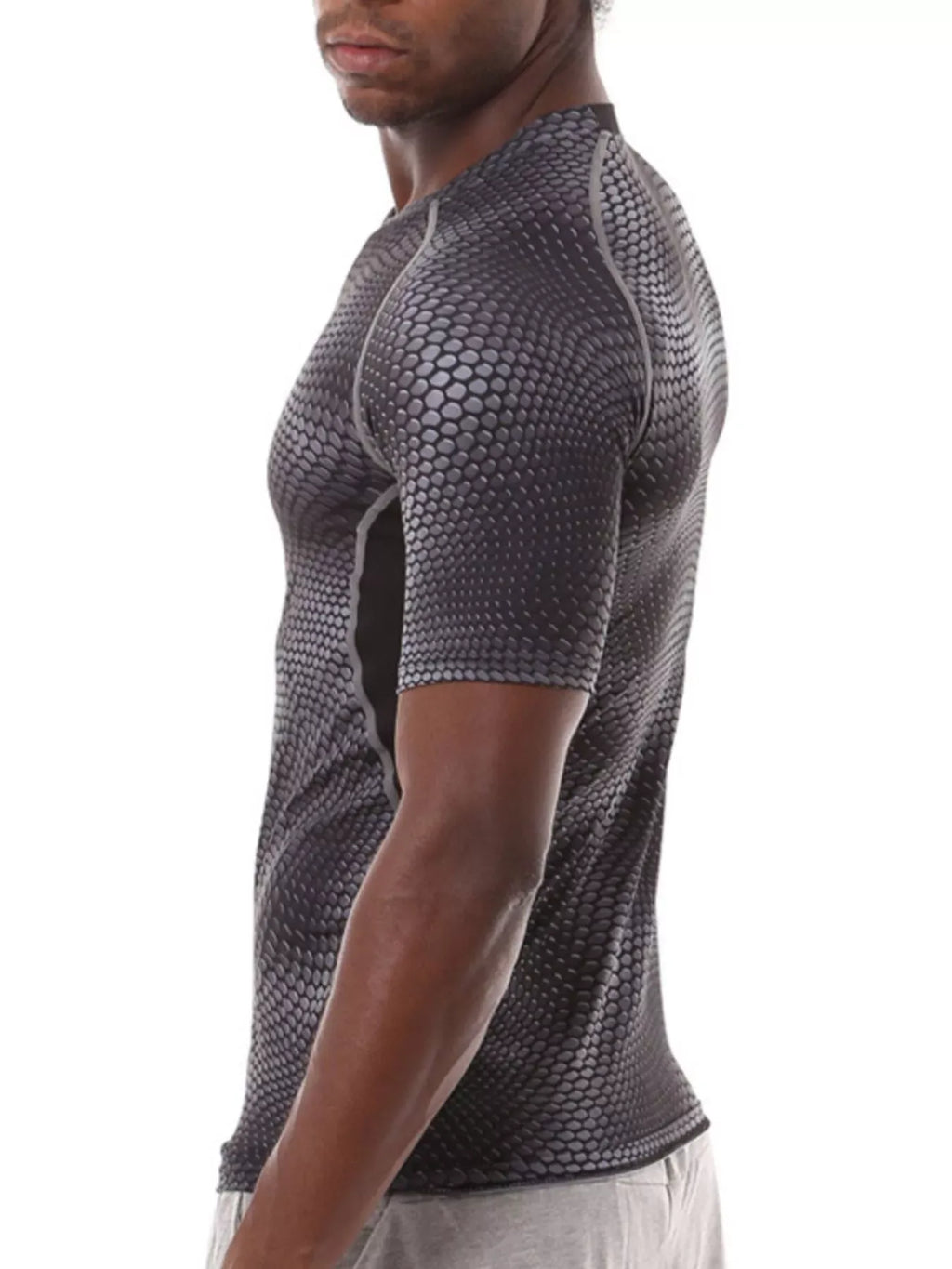Trendsi Men's Compression Fit Snake Print Active T-Shirt