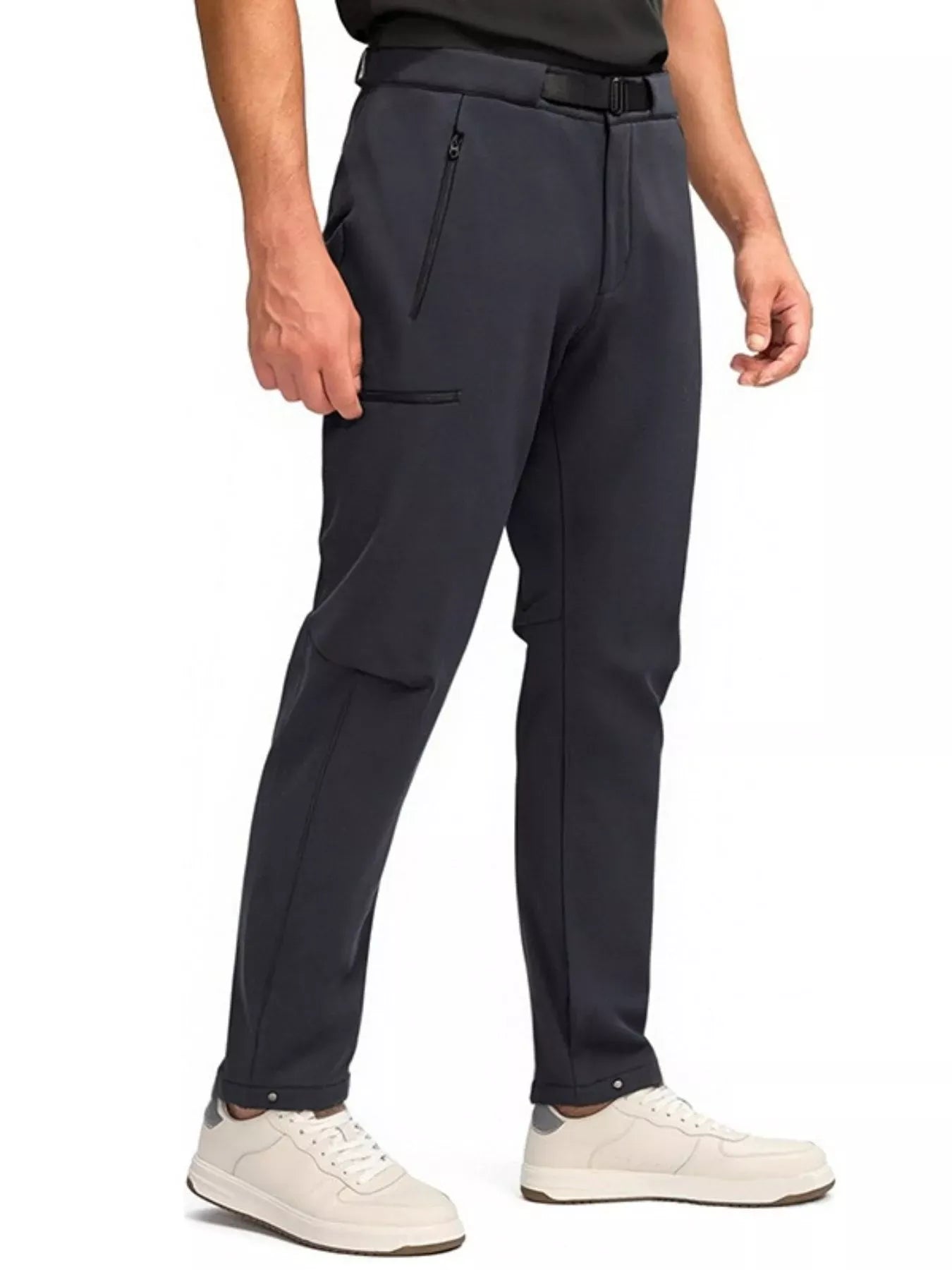 Trendsi Dark Gray / M Men's Plus Size Slim Fit Pants