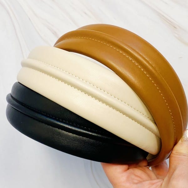 Ellison and Young Classy Vegan Leather Headband