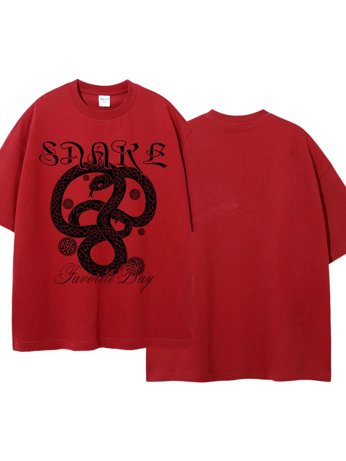 Trendsi Men's Graphic Round Neck Half Sleeve T-Shirt