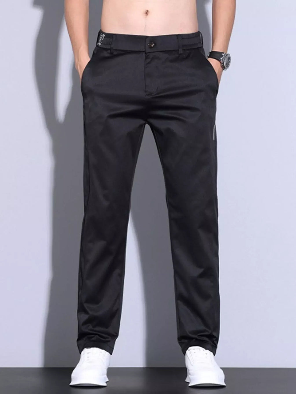 Trendsi Black / 28 Men's Loose Fit Pants