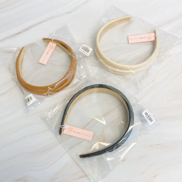 Ellison and Young Classy Vegan Leather Headband