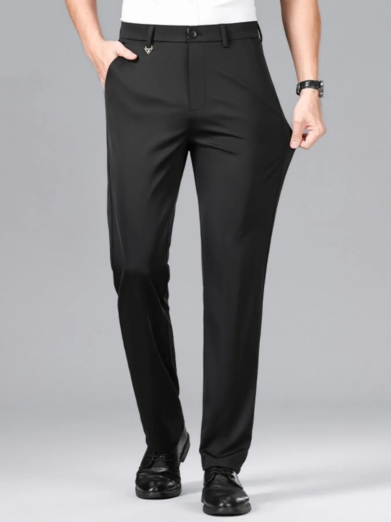Trendsi Black / 29 Men's Loose Fit Pants