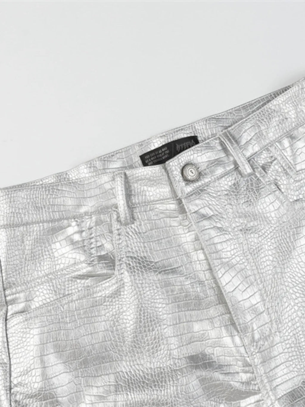 Trendsi Men's Leather Loose Fit Pants